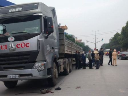 Hiện trường vụ tai nạn.