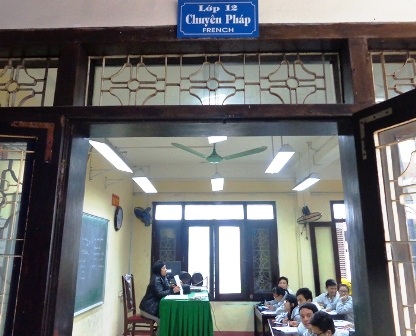  Lớp 12 chuyên Pháp - nơi Kỳ Duyên từng học.