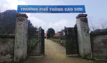 Trường phổ thông Cao Sơn.