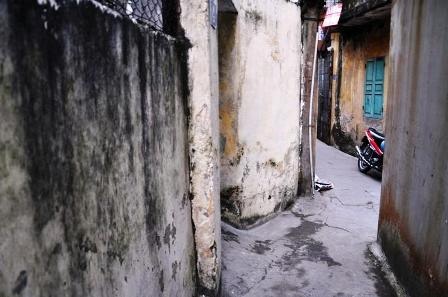 Hiện trường nơi xảy ra vụ việc.