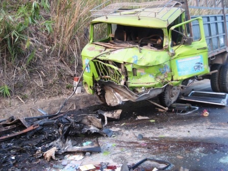 Hiện trường vụ tai nạn đặc biệt nghiêm trọng.