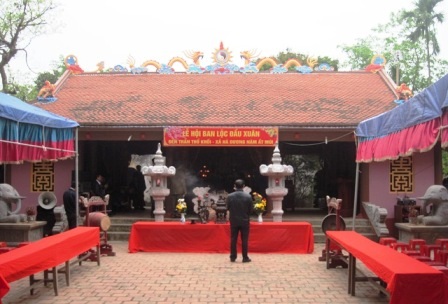  Mọi công tác chuẩn bị cho lễ khai ấn Đền Trần Thổ Khối, xã Hà Dương đã được hoàn tất.