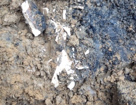 Xương khi bốc lên đã bị vỡ thành từng mảnh nhỏ.