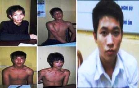 5 đối tượng gây ra vụ cướp tiệm vàng Ngọc Bốn.