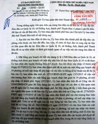 Sở NN&PTNT khẳng định quy hoạch của TP Thanh Hóa vi phạm luật đê điều và phòng chống thiên tai.