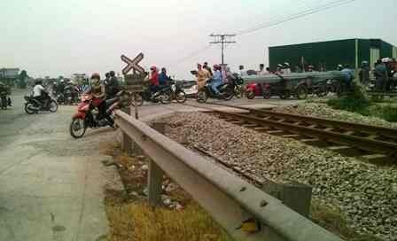 Hiện trường vụ tai nạn.