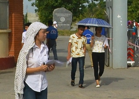 Thí sinh đã hoàn thành 2 ngày thi. (Ảnh: Duy Tuyên)