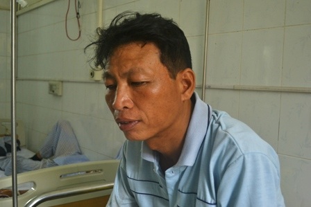 Ông Lê Văn Minh vẫn chưa hết bàng hoàng sau vụ tai nạn.