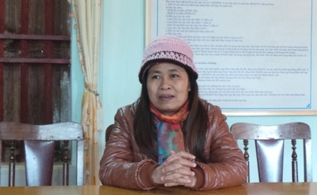 Cô Nguyễn Thị Hương - Hiệu trưởng Trường tiểu học Thiết Ống I (huyện Bá Thước, Thanh Hóa).