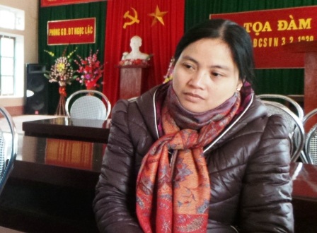 Cô Phạm Thị Thắng - Hiệu phó phụ trách chuyên môn của Trường TH Minh Sơn 1.