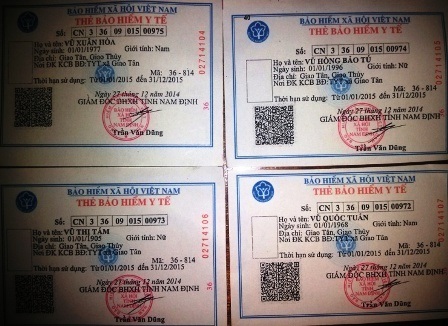 Vụ sai ngày tháng năm sinh trên thẻ bảo hiểm: Do in theo khuôn và sai sót trong kiểm tra - 1 Thẻ BHYT gia đình ông Tuấn bị sai ngày tháng năm sinh.