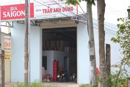 Đại lý bia ở thửa 598B5 được gia đình ông Truyền kinh doanh trước khi bị nhà nước thu hồi