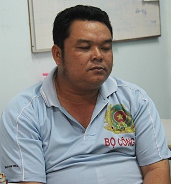 Đối tượng Trường tại cơ quan công an