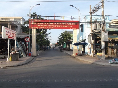 Bệnh viện đa khoa TP Vĩnh Long nơi xảy ra vụ việc