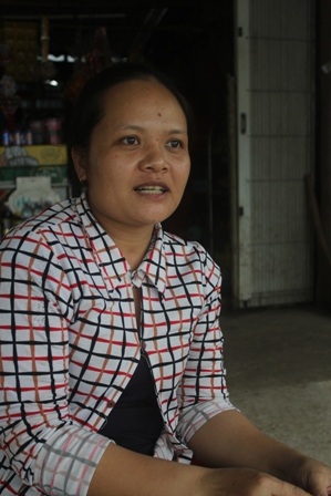 Chị Na - vợ anh Vàng rất ủng hộ chồng đi học Cao học.