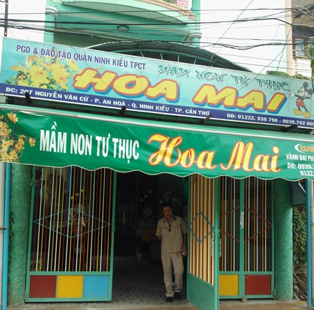 Xem xét khởi tố vụ cô giáo mầm non "ôm" tiền bỏ trốn - 1 Trường mầm non Hoa Mai, nơi bà Loan từng phụ trách