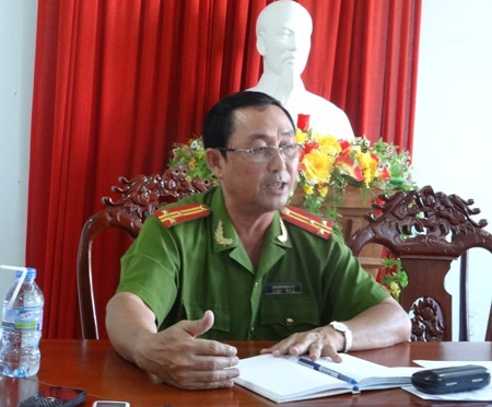 Thượng tá Nguyễn Minh Chí cho biết vẫn chưa xác định được rối tượng