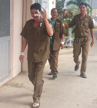 6 dân phòng bị cha con ông Hảo chém bị thương