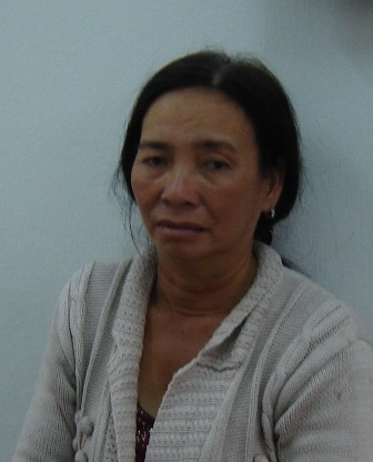 Bà Lan tại cơ quan điều tra