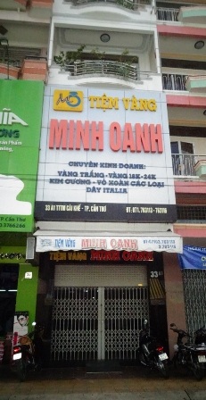 Tiệm vàng Minh Oanh sáng 5/6 đóng cửa