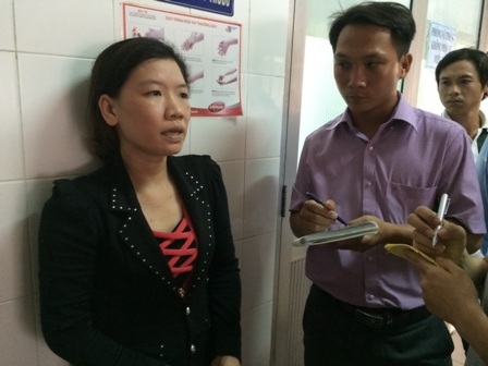 Chị Đào Kim Gấm mẹ của nạn nhân Như Ý trao đổi với PV chiều 11/8