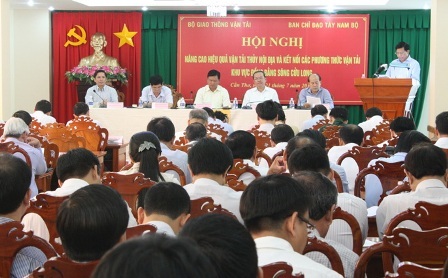 Bộ trưởng Bộ GTVT chủ trì hội nghị về nâng cao hiệu quả thủy nội địa ngày 21/7 diễn ra tại Cần Thơ