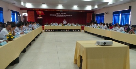 Quang cảnh buổi hội nghị bàn về đào tạo nhân lực y tế ĐBSCL năm 2014