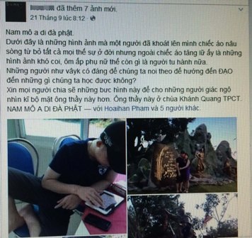 Lộ nhiều hình ảnh "nhạy cảm" của sư thầy ở Cần Thơ - 10 Trang cá nhân đưa lời bình và hình ảnh.