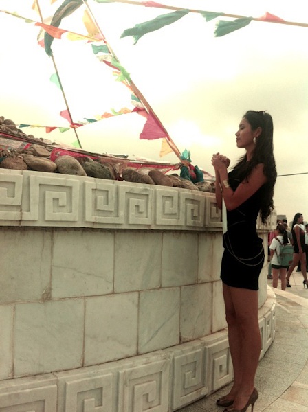 Hoàng My cầu nguyện cho những phần thi sắp tới