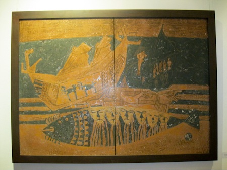 Tìm về cội nguồn bằng sơn mài - 10 Một số hình ảnh trong triển lãm