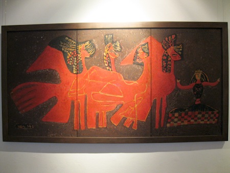 Tìm về cội nguồn bằng sơn mài - 11 Một số hình ảnh trong triển lãm