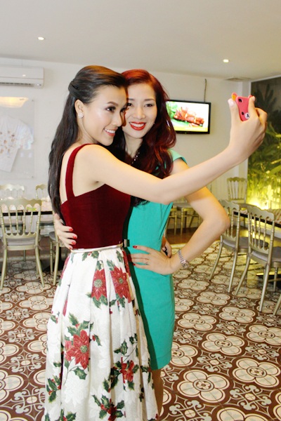 Á hậu Hoàng Oanh rạng rỡ trong tiệc cảm ơn - 9 Hoa khôi Thu Hương