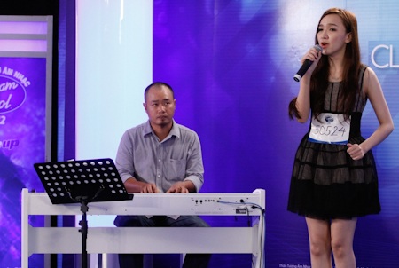 Thảo My muốn gạt danh hiệu Miss teen qua một bên - 1 Cao Thanh Thảo My tại cuộc thi Vietnam Idol 2012