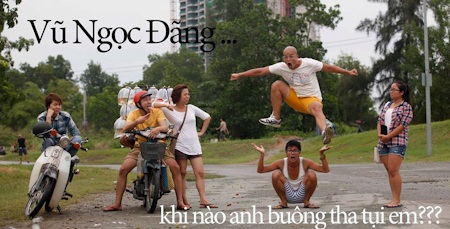 Hình ảnh “hài và sốc” về đạo diễn Vũ Ngọc Đãng - 9 Sự nghịch ngợm của Vũ Ngọc Đãng khiến đoàn phim... sợ!