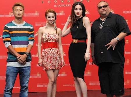 Hồ Ngọc Hà “đọ dáng” với Thái Y Lâm - 1 4 gương mặt giám khảo cuộc thi Hồ Ngọc Hà có vẻ trội hơn Thái Y Lâm về... vóc dáng