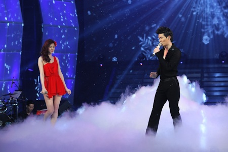 Một số hình ảnh trong phần biểu diễn của Nathan Lee và Ngọc Oanh