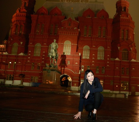 Maya rạng rỡ trong giá lạnh của Moscow - 10 Một số hình ảnh của Maya tại nước Nga