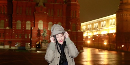 Maya rạng rỡ trong giá lạnh của Moscow - 11 Một số hình ảnh của Maya tại nước Nga
