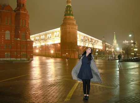 Maya rạng rỡ trong giá lạnh của Moscow - 2 Một số hình ảnh của Maya tại nước Nga
