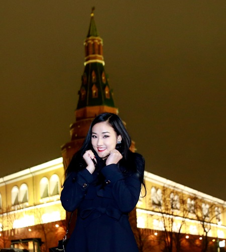 Maya rạng rỡ trong giá lạnh của Moscow - 4 Một số hình ảnh của Maya tại nước Nga
