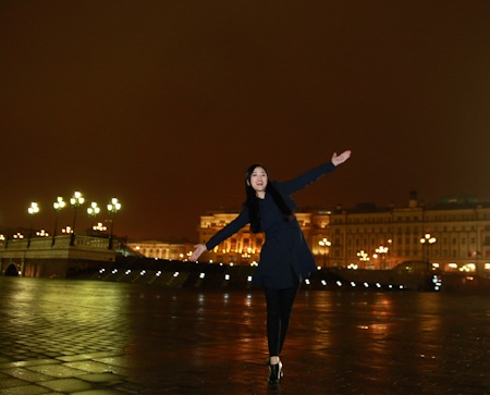 Maya rạng rỡ trong giá lạnh của Moscow - 7 Một số hình ảnh của Maya tại nước Nga