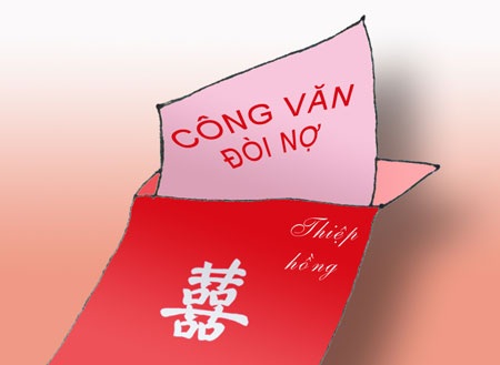 Đừng biến thiệp hồng thành “công văn đòi nợ” - 1 Đừng biến thiệp hồng thành “công văn đòi nợ” - 1