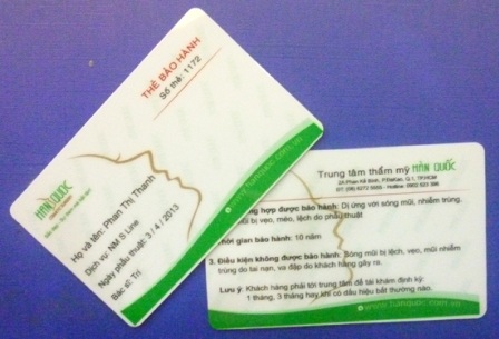 Nâng mũi S line - 5 Thẻ bảo hành nâng mũi Hàn Quốc