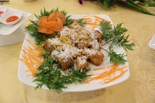 Cá tầm rang muối