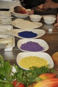 44 đặc sản cao nguyên Bắc Bộ tranh giải “Chiếc thìa vàng 2014” - 6 Xôi ngũ vị của đội Thái Hải - Thái Nguyên