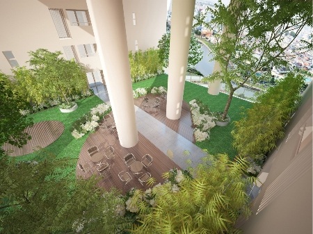 Ở Scenic Valley, màu xanh xuất hiện khắp mọi nơi và được tạo hình một cách nghệ thuật.