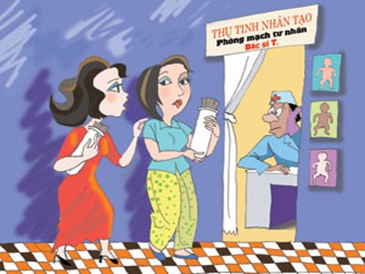 Dịch vụ “bà mụ” - 1 Minh họa: Thuần Phong - PNVN.