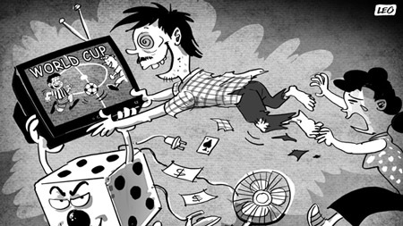 Đừng để tan cửa nát nhà vì bóng đá - 1 Hình minh họa: An Ninh Thủ Đô