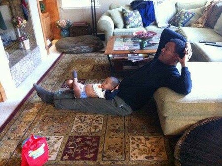 Chuyện gì xảy ra khi bố trông con - 8 Cả hai đều đạt đến cảnh giới cao của nghệ thuật... thư giãn