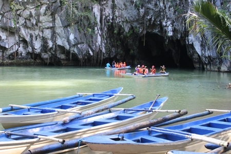 Đi trên dòng sông ngầm
Puerto Princesa ở đảo Palawan tôi đã được
hít thở không khí trong lành